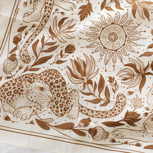 Leopard, and the Sun Bandana Scarf (Off-White/ Redesigned)