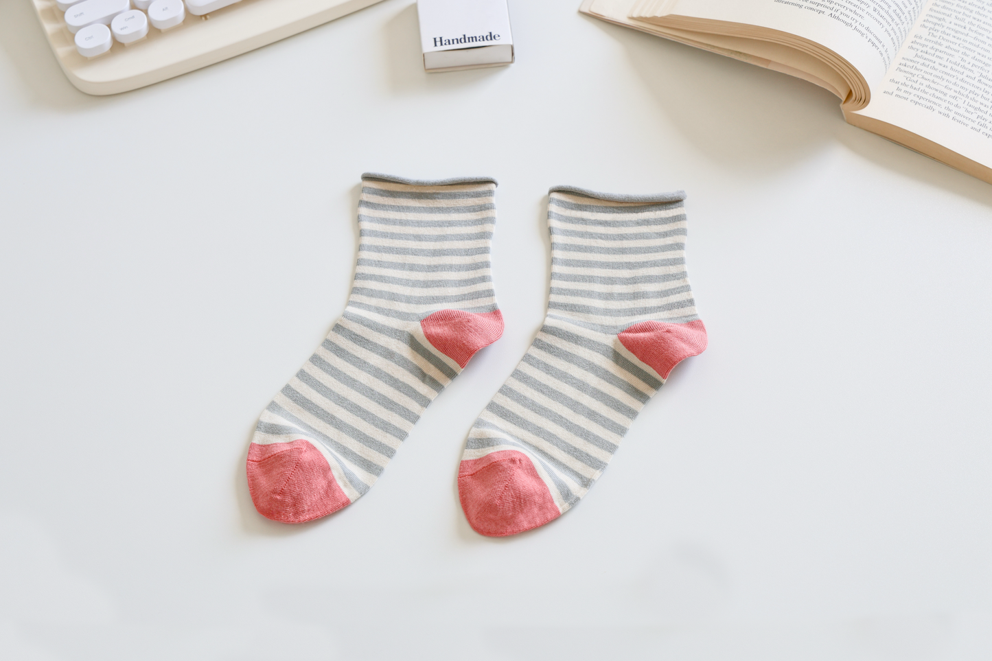 Mulberry Silk Striped Socks