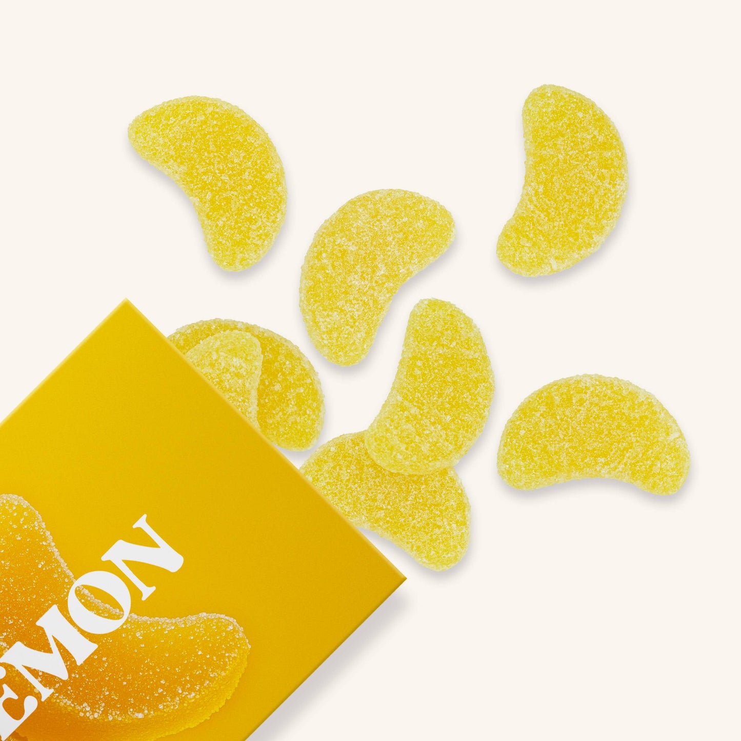 Lemon Drop Gummies, Chewy Candies, All natural