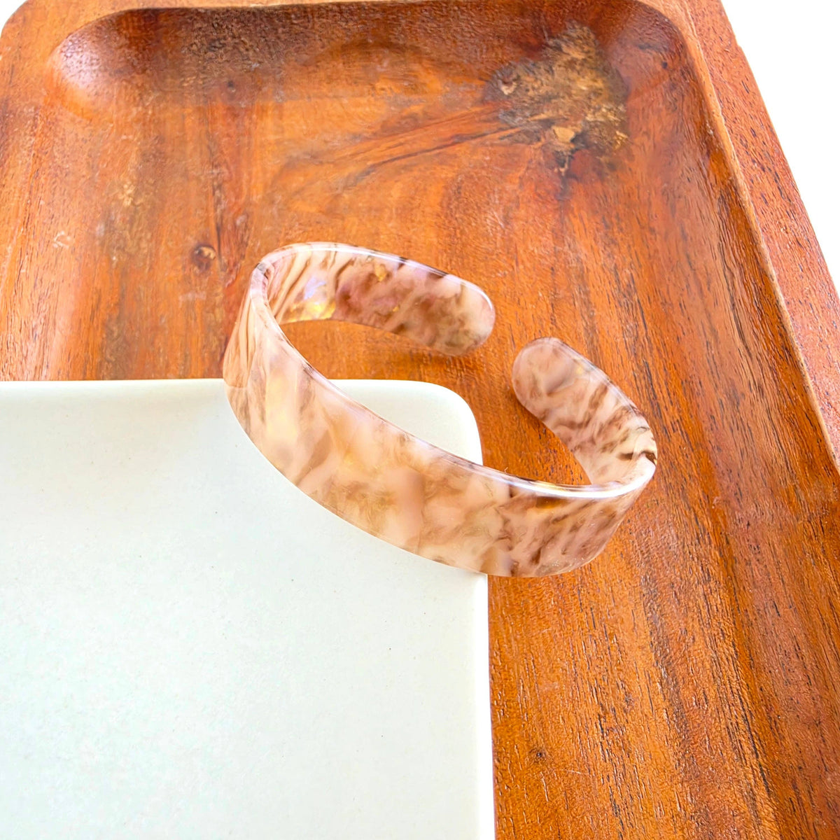 Brynn Bracelet - Shimmering Taupe - Small // Cuff Bangle