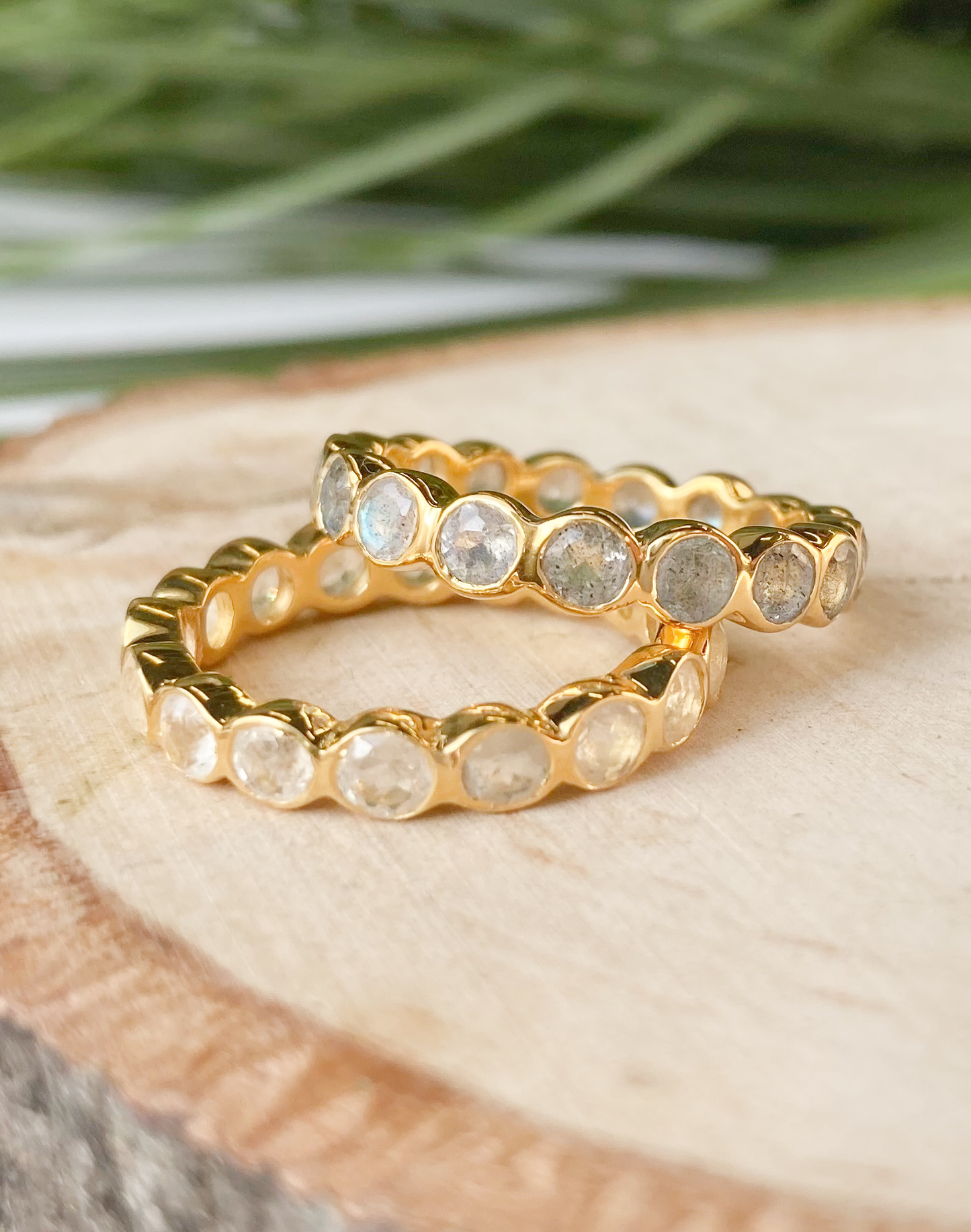 Precious Eternity Band Ring in Gold Vermeil
