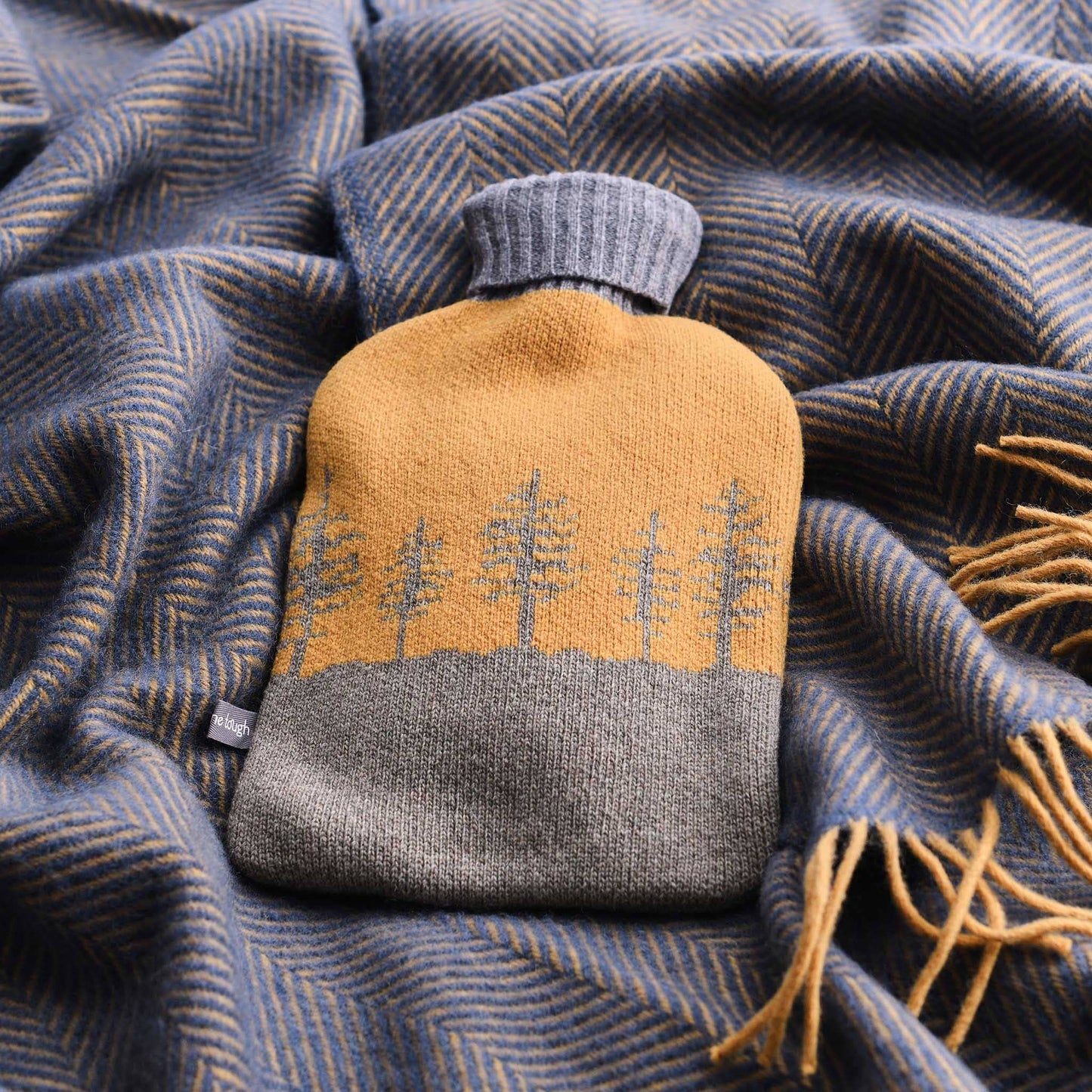Hot Water Bottle w/ Merino Lambswool Cover