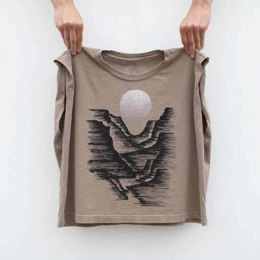 Canyonlands 100% Heavyweight Cotton Muscle Tank Desert Tan
