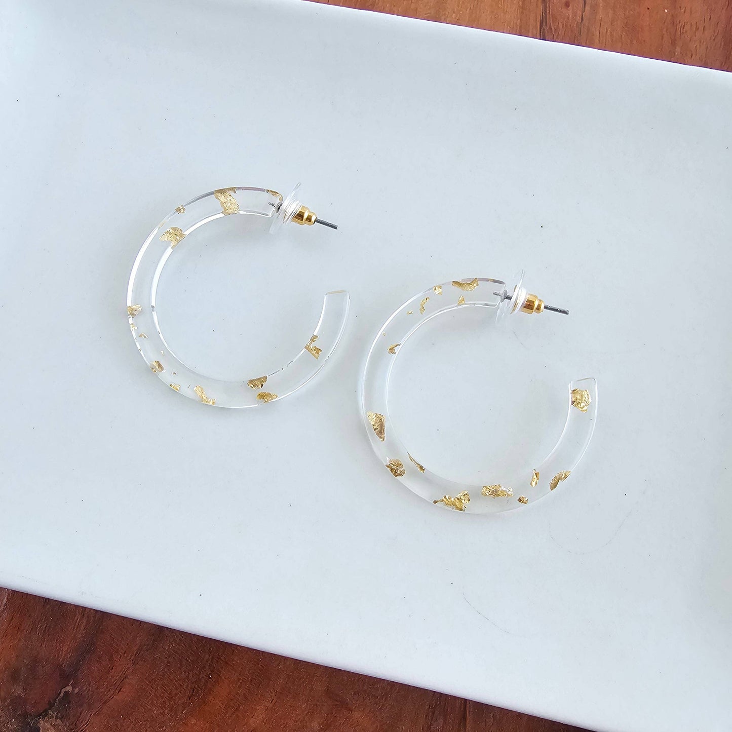 Camy Hoops - Gold Foil // Jewelry, Earrings, Holiday