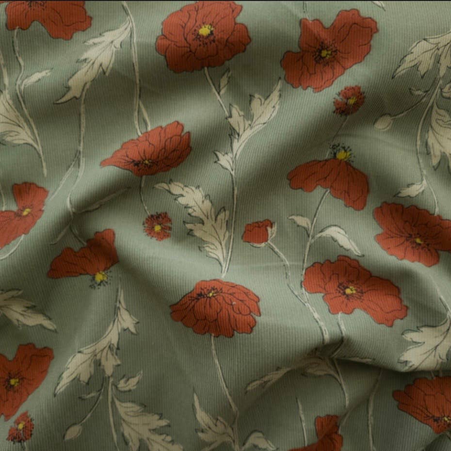 Poppies - Sage Classic 2" Headband