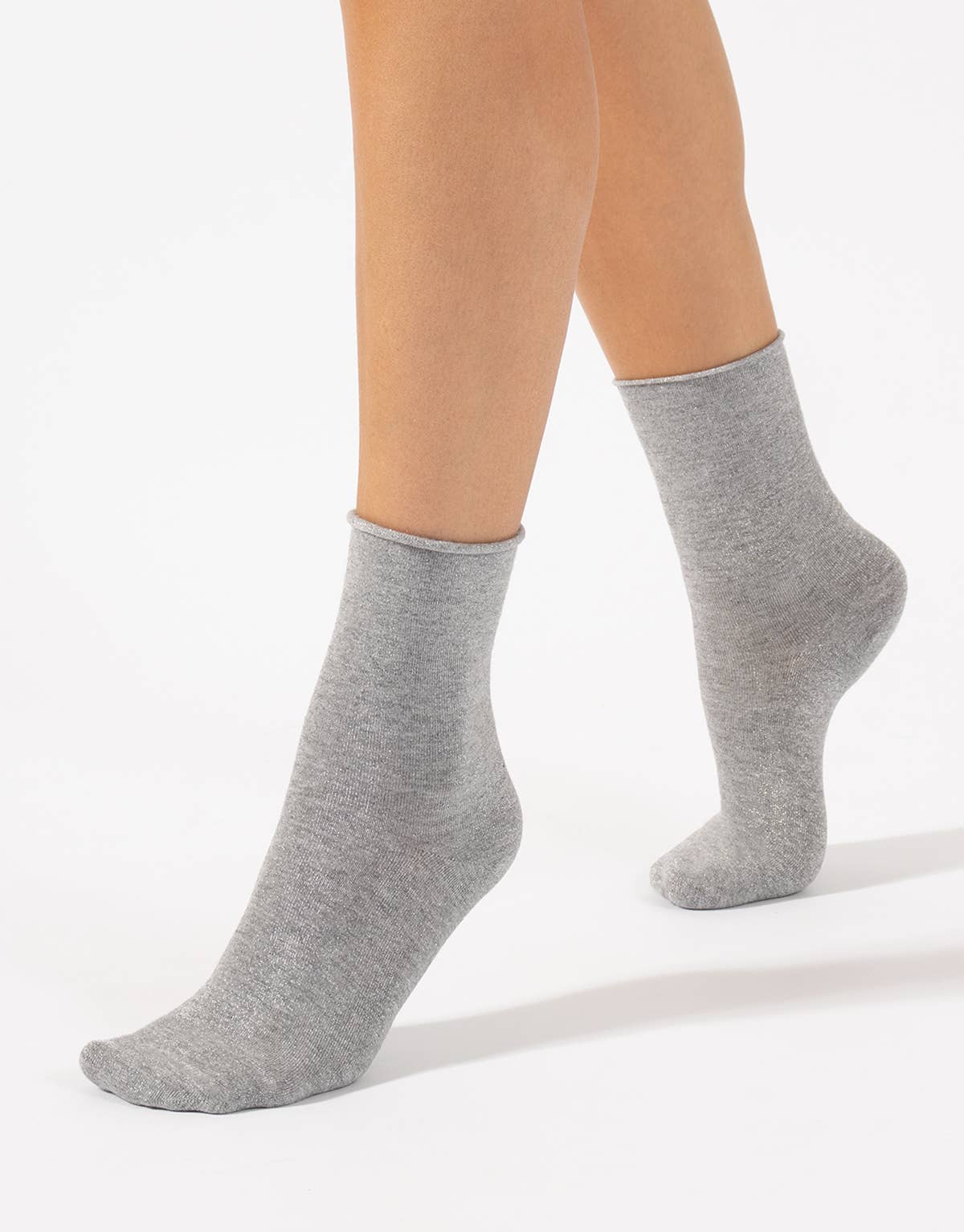 Shiny Socks Glitter Women Ankle Socks Gift Made in Italy