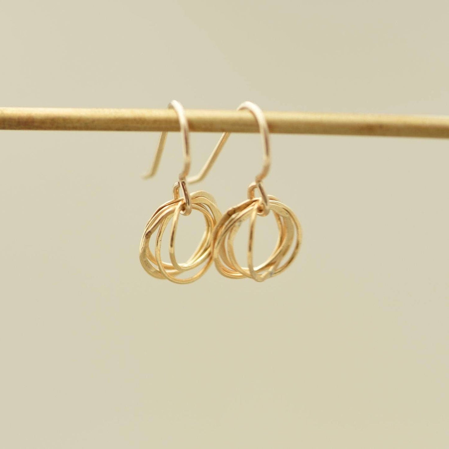 Spiraling Circle Earrings