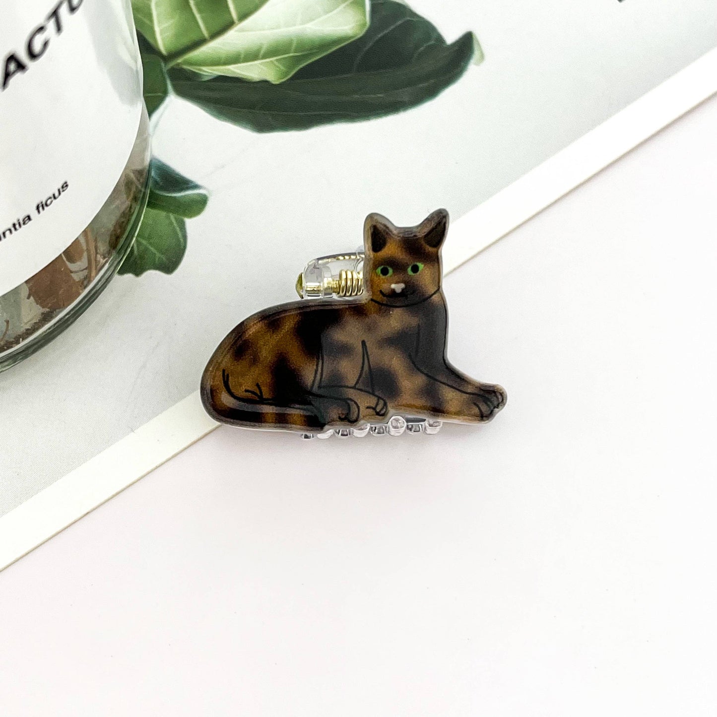 Mini Cute Kitten Hair Claw Clip
