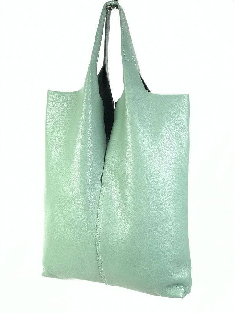 Leather University Shopper Bag with Extra Coin Pocket