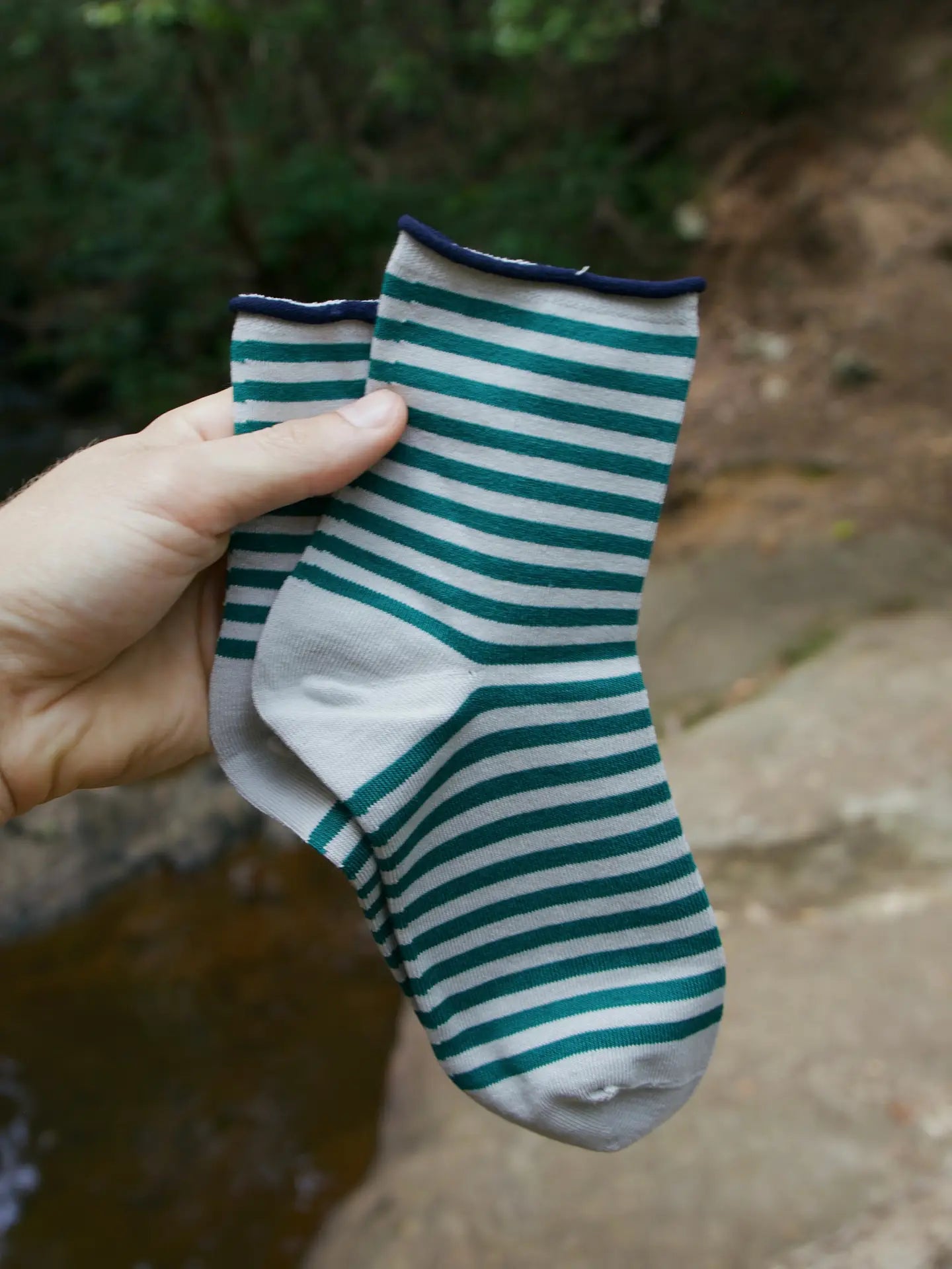 Bar Harbor Striped Socks
