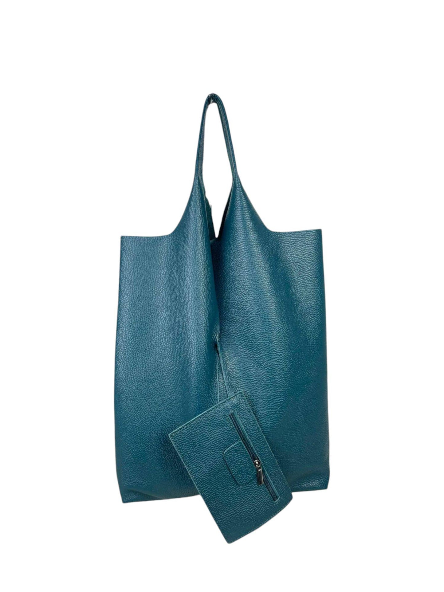 Leather University Shopper Bag with Extra Coin Pocket