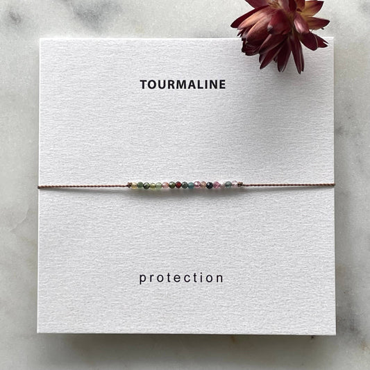 Watermelon Tourmaline Bracelet- Protection