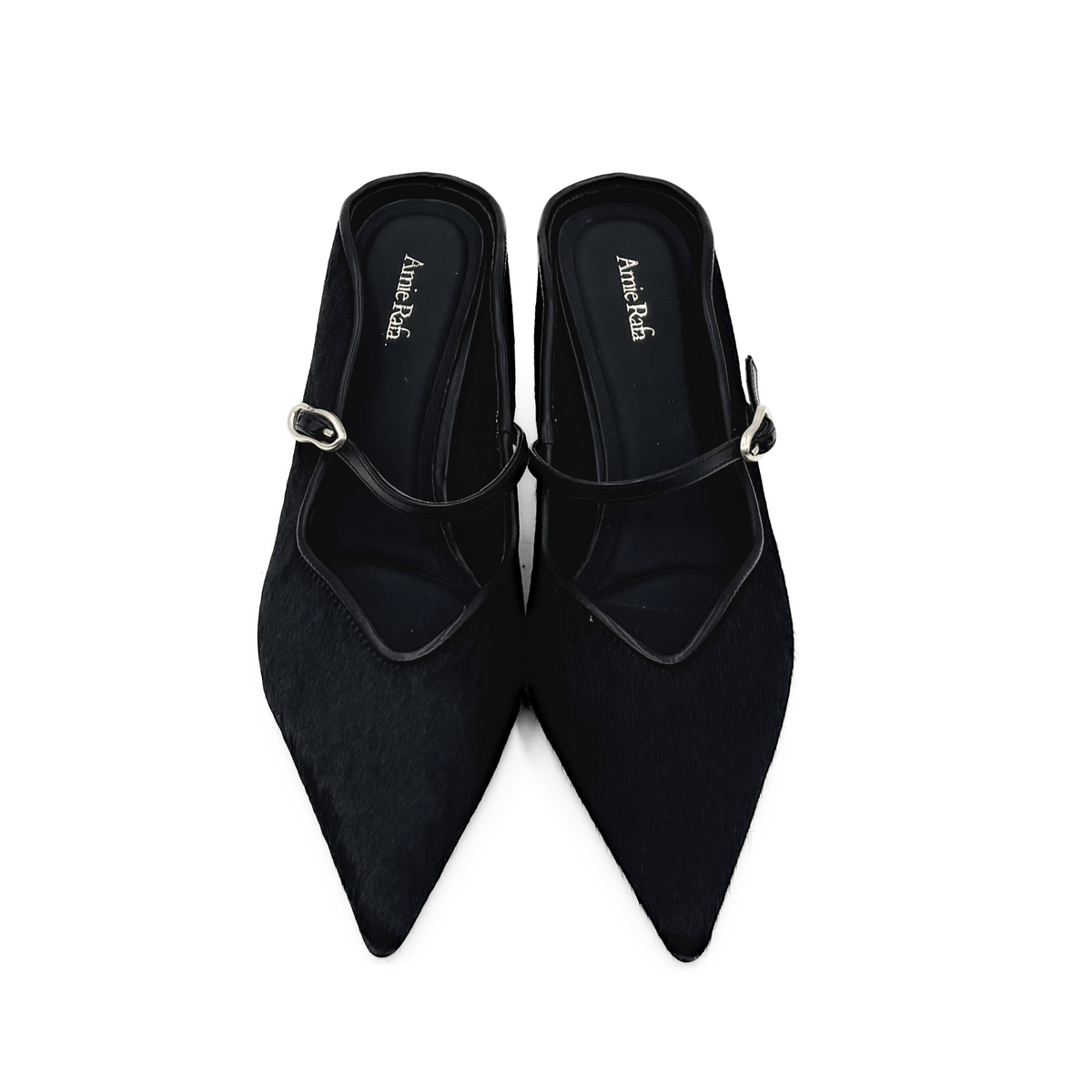 Nicky Black  Pony Hair Pumps