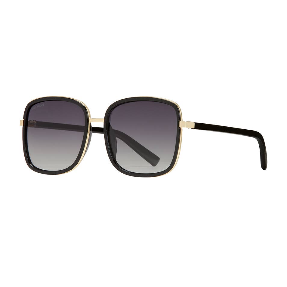 Brynne -  Onyx/Gold/ Gradient Grey Polarized