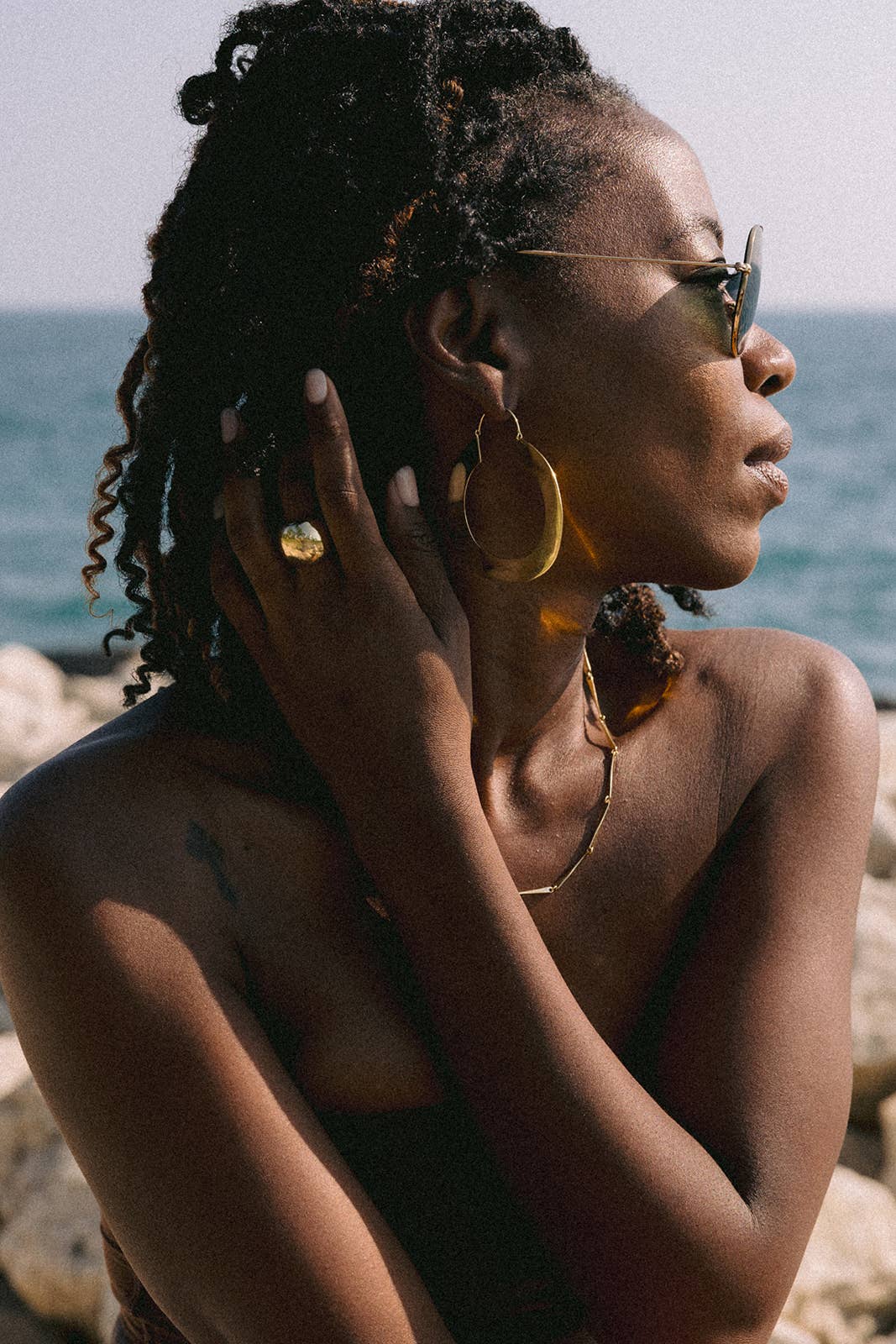 Flat Hoop Earrings - AA22