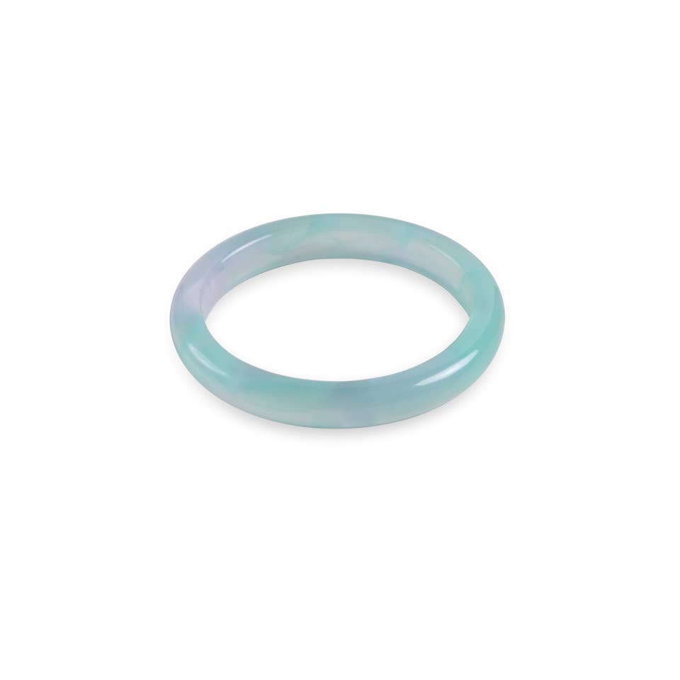Spring Round Ring Collection Resin Stacking Rings