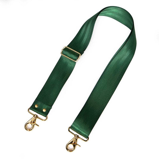 Satin Webbing Cross Body/ Shoulder Strap- Hunter Green