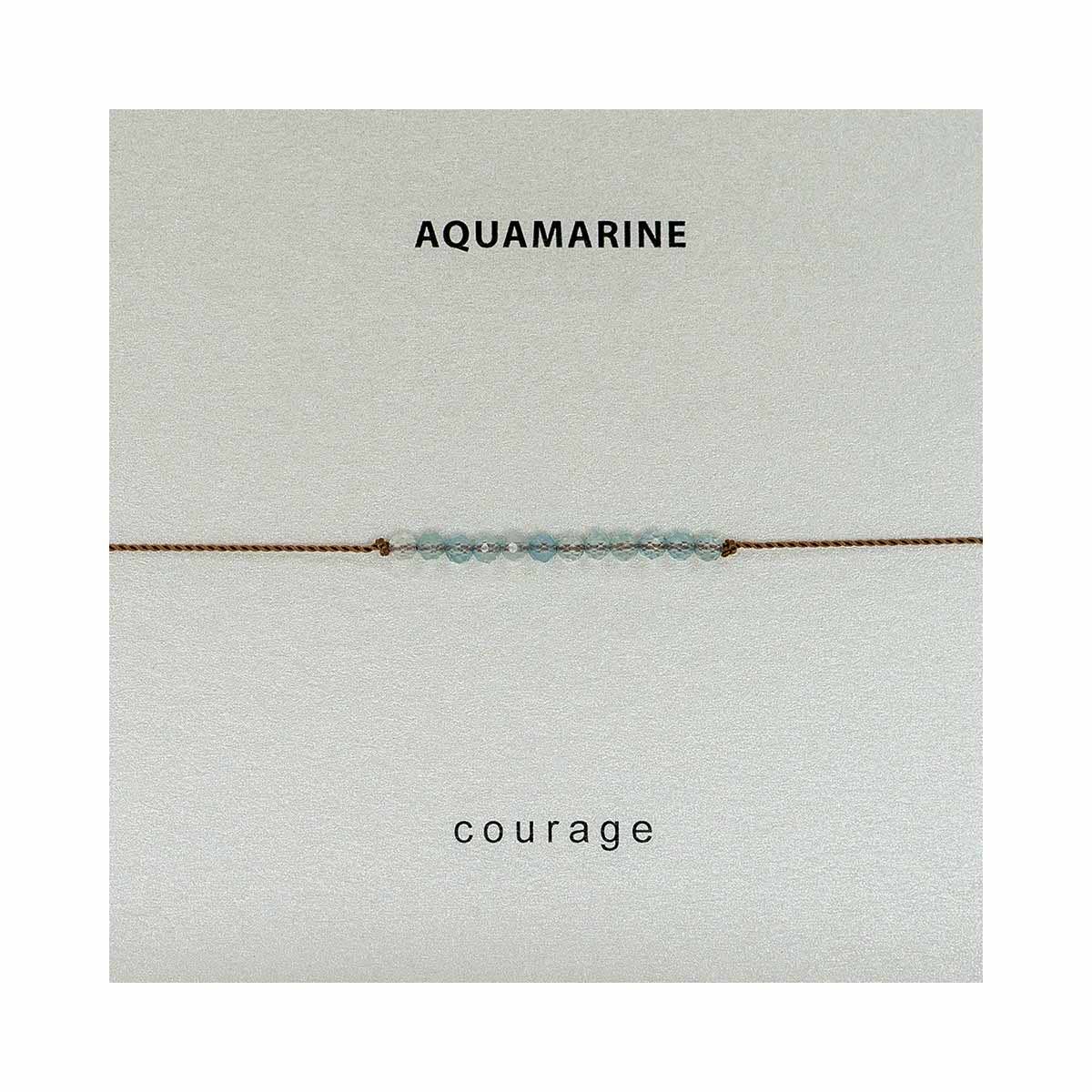 Aquamarine Bracelet- Courage