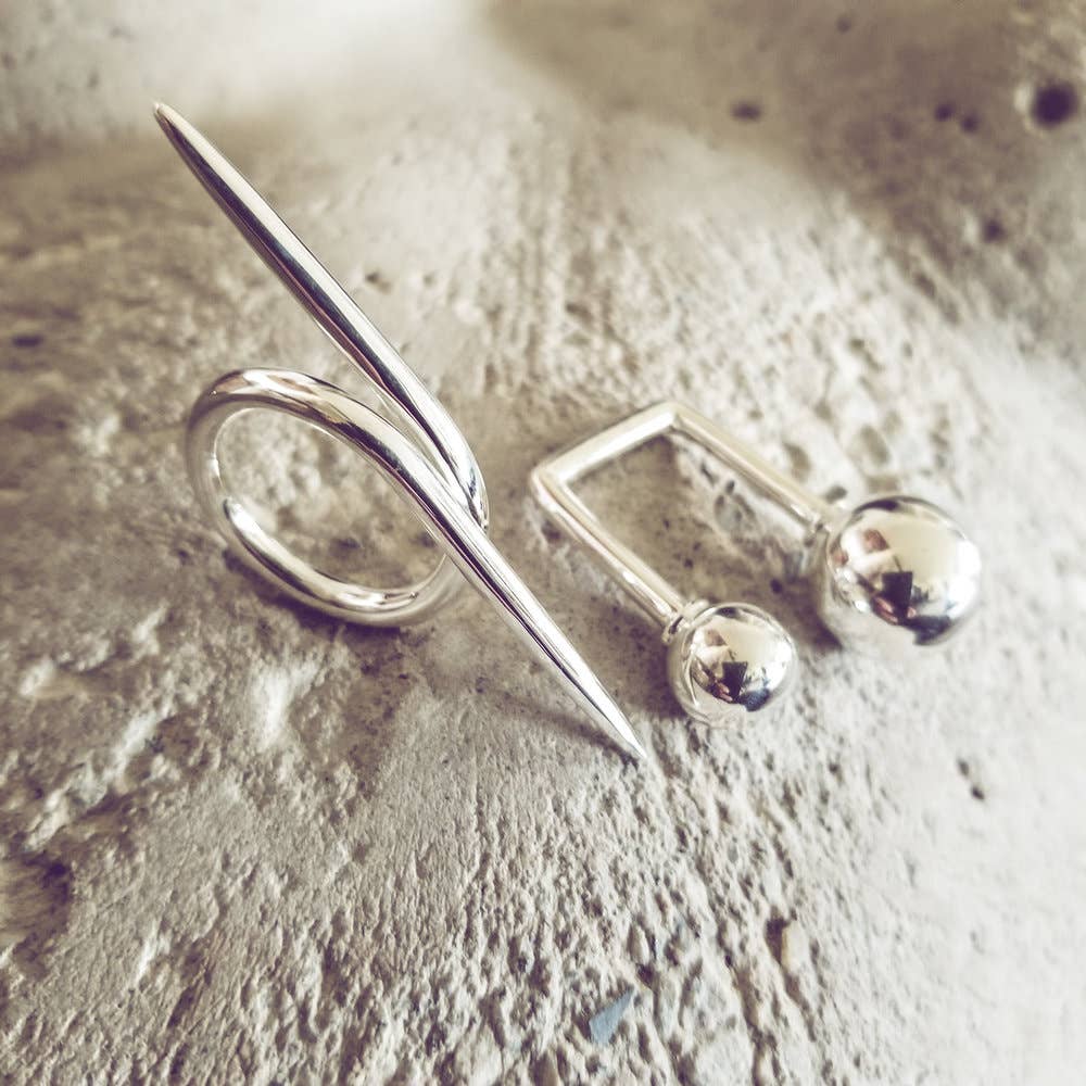 Sterling Silver - Barbed Wire Ring #BX35