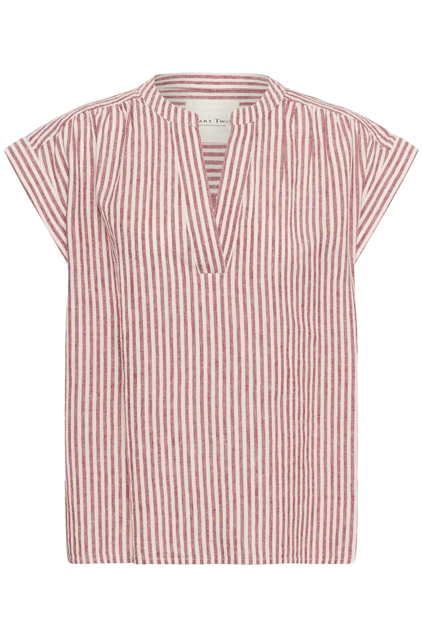 Bettina Blouse | Burnt Russet Stripe