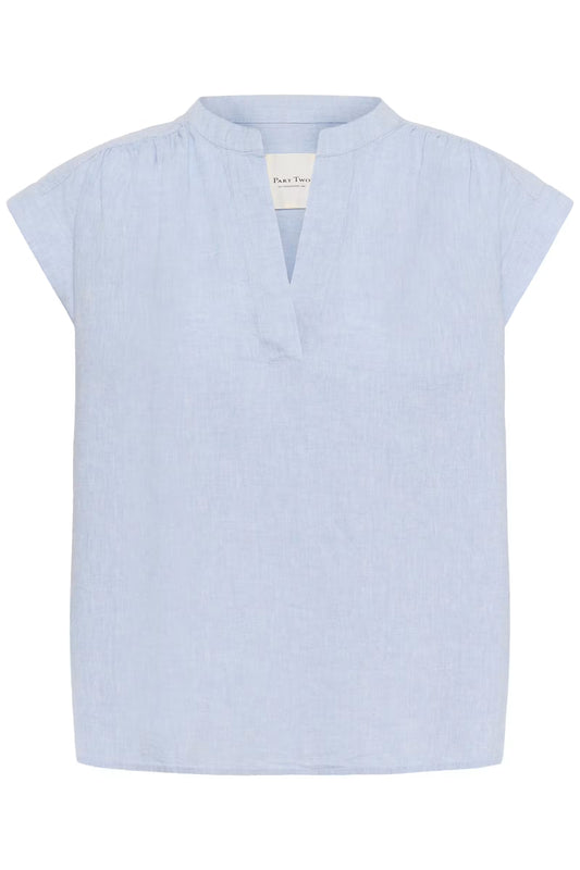 Bettina Blouse | Light Blue Chambray