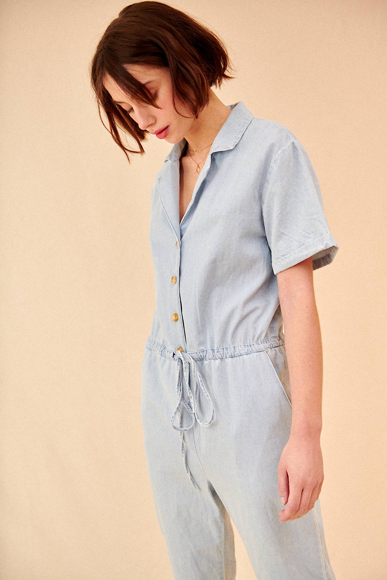 NUAGE chambray jumpsuit