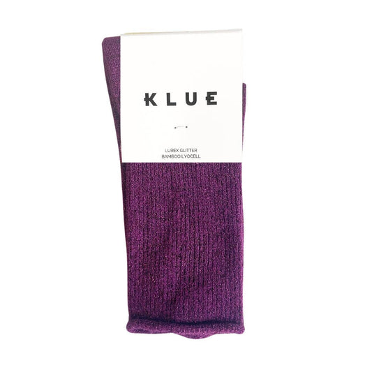 KLUE Glitter Lurex socks in eco-friendly Lyocell | Purple