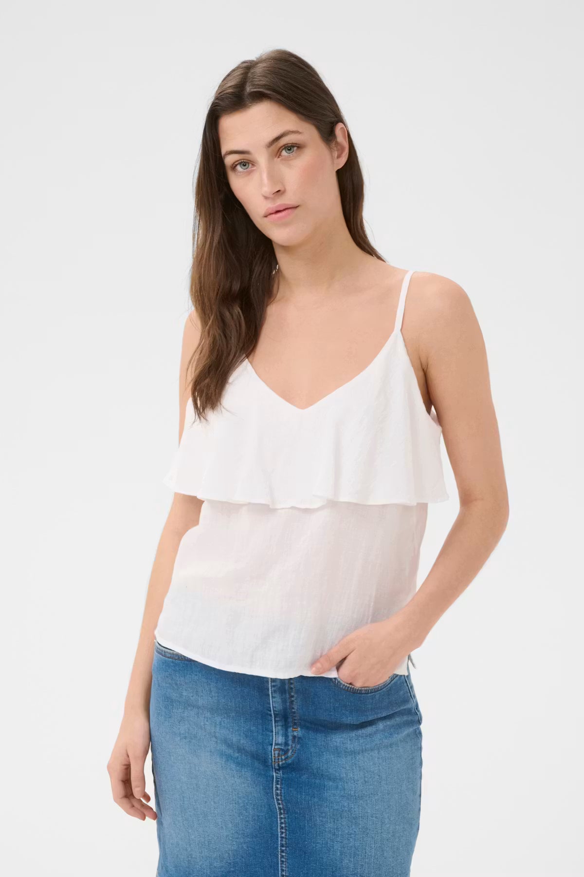 Brigita Top | Bright White