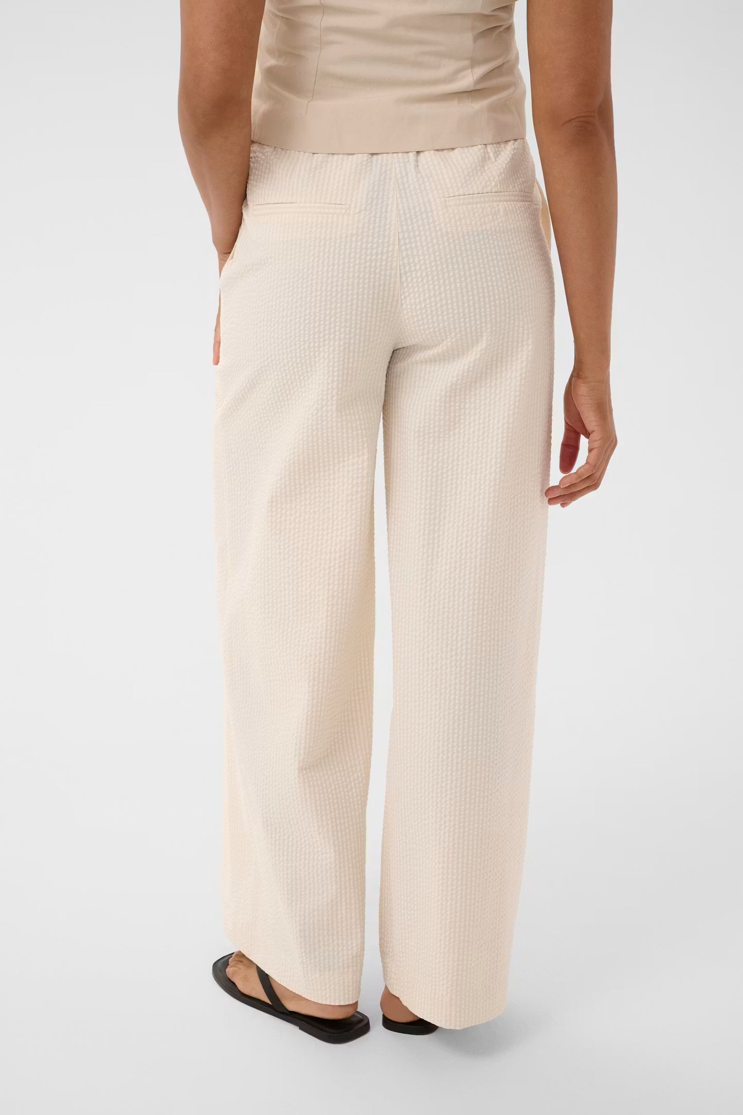 Brita Pants | Whisper White Stripe