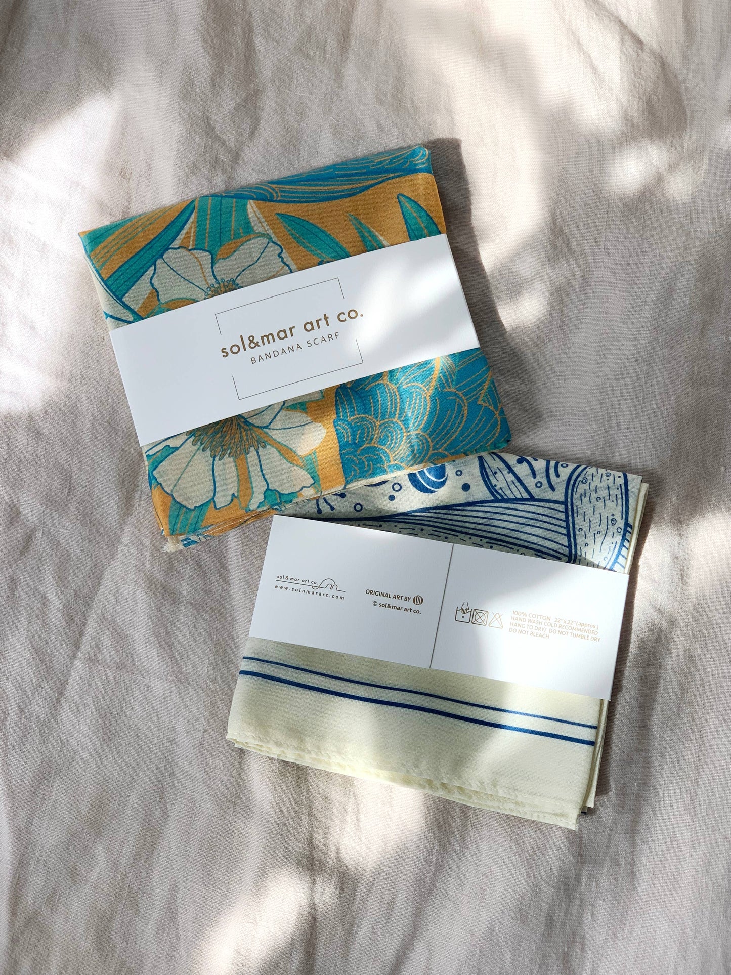 Leopard, and the Sun Bandana Scarf (Off-White/ Redesigned)