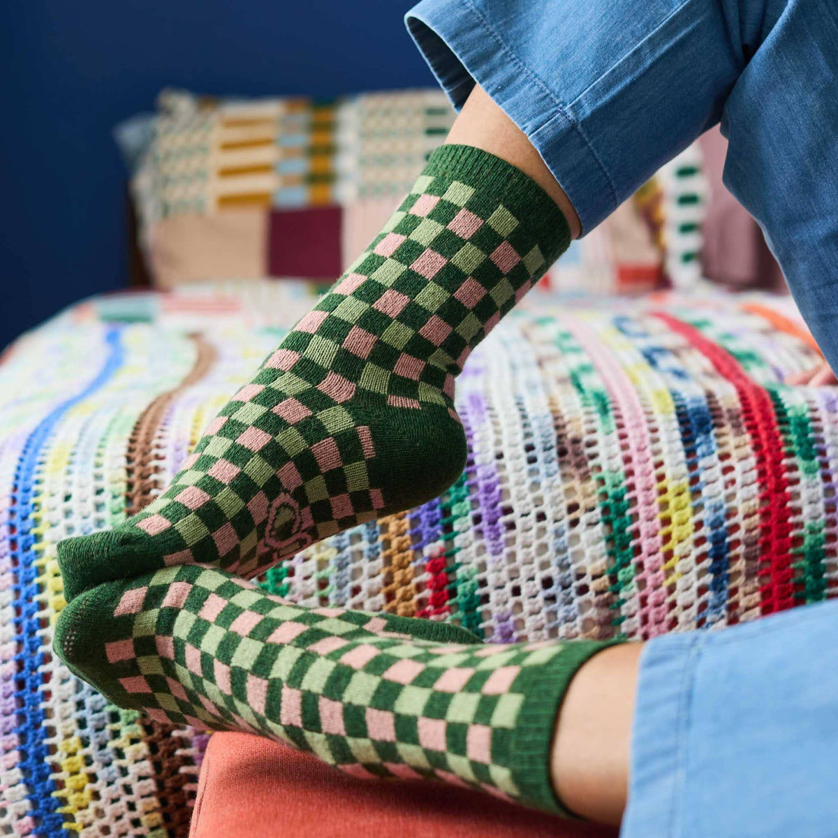 Lambswool Ankle Socks | Animals