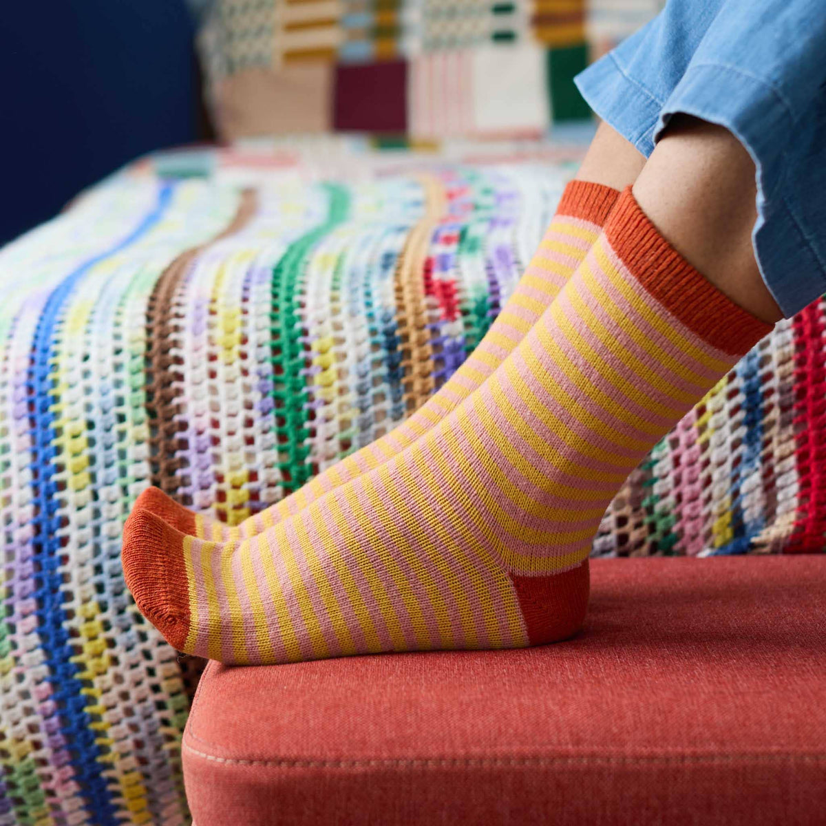 Lambswool Ankle Socks | Animals
