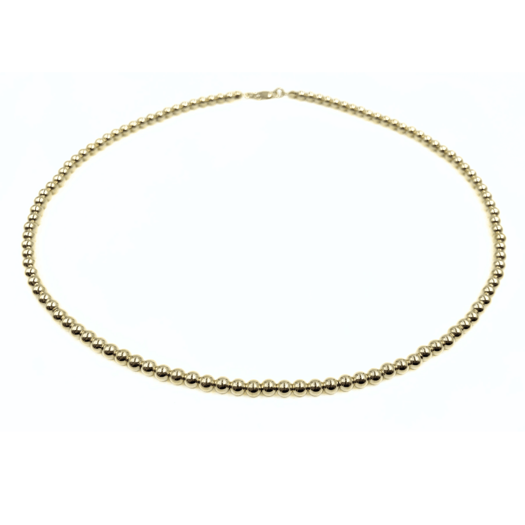 #X - 4mm 14k Gold Filled Waterproof Necklace