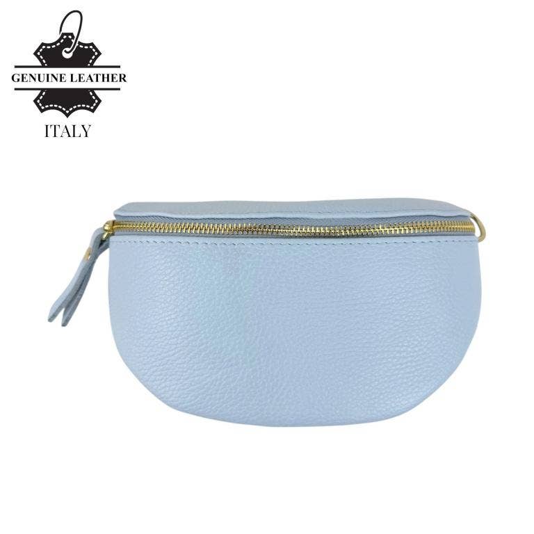 Italian Mini Leather Crossbody Waist Bag