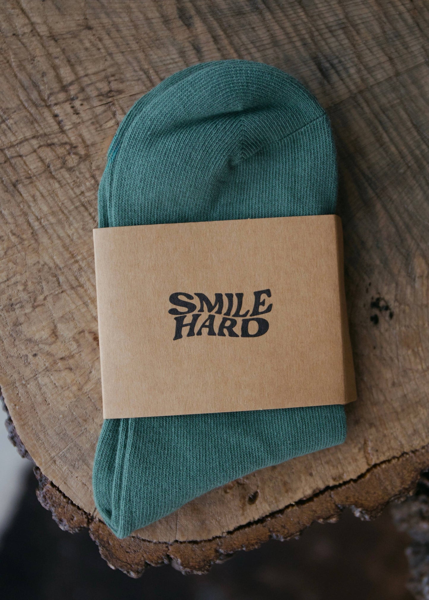 RUFFLE RIB QUARTER SOCKS GREEN and WHITE