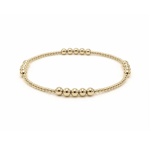 The Hamptons 2x4 14k Gold filled Beaded Bracelet