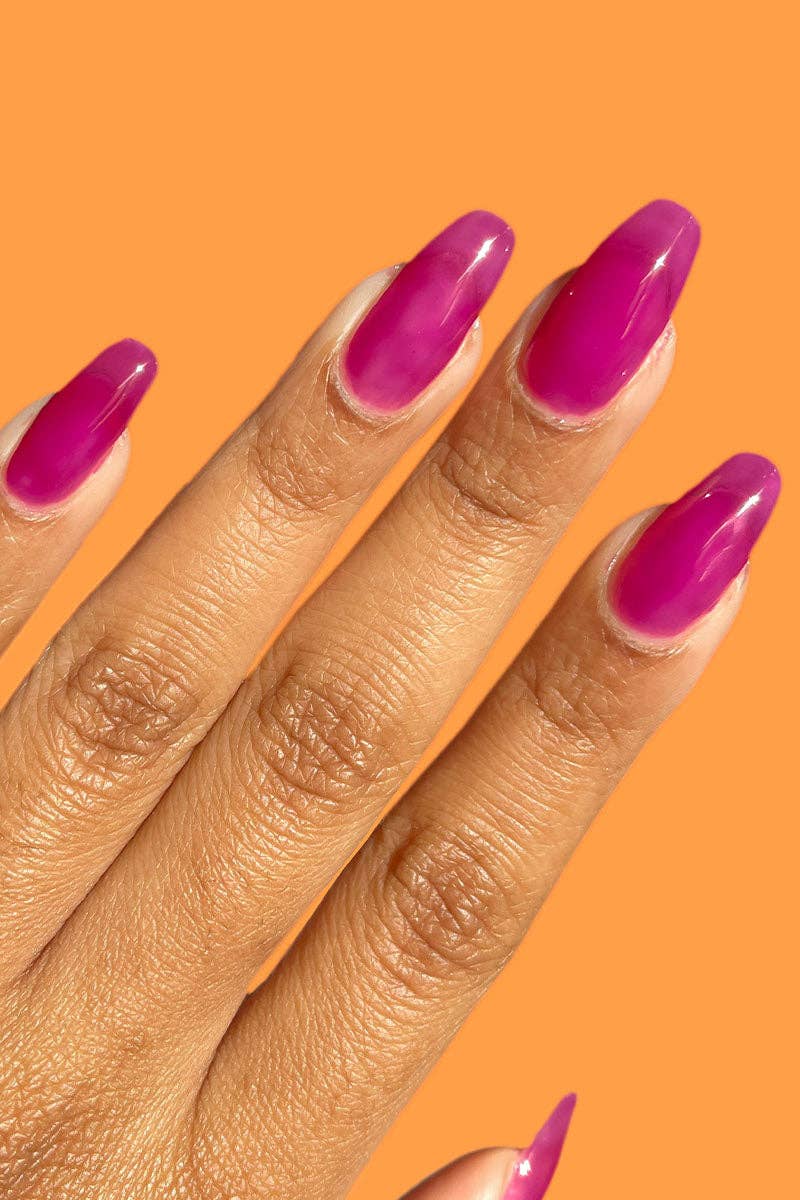 Bitten Jelly | Dark Magenta Red Jelly Nail Polish