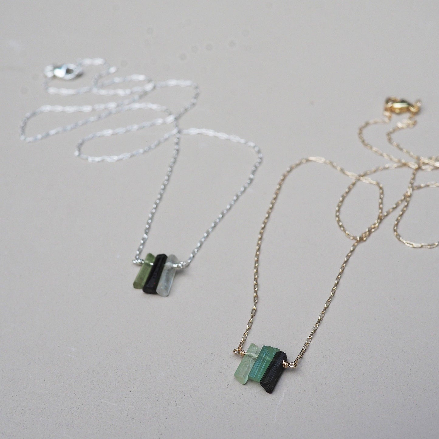 "Changing Tides" Blue-Green Tourmaline Necklace