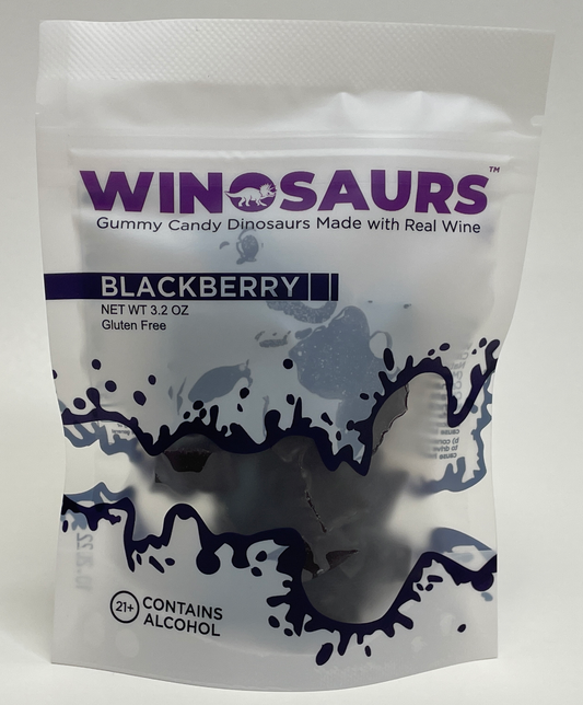 Winosaurs | Wine Gummy Candy for Adults | Blackberry