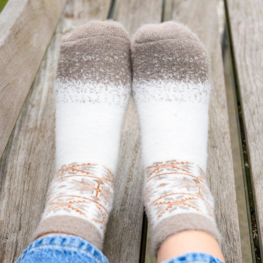 Nix Gray - Ultra Soft Crew Socks | Wool & Bamboo