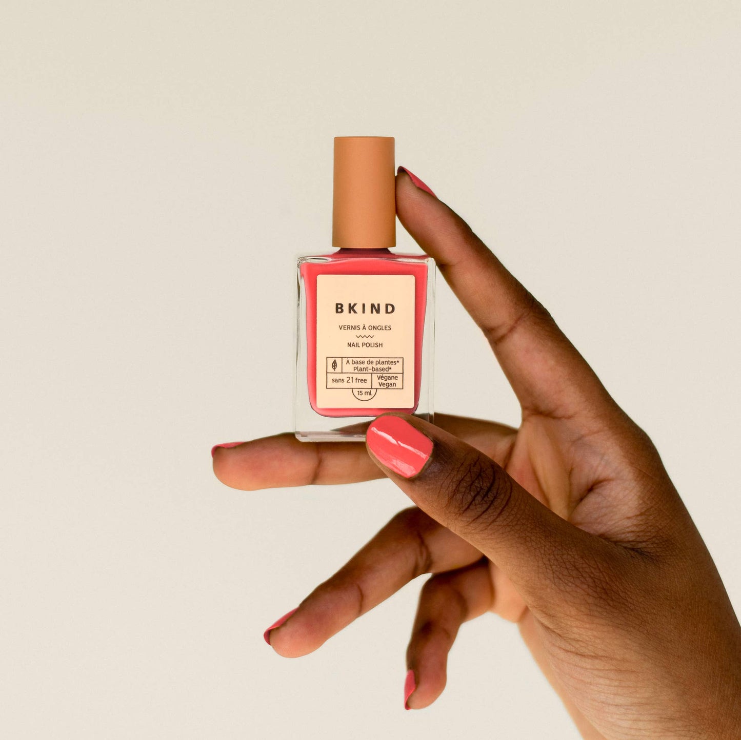 Vegan & 21-free Nail Polish - Coral Crush