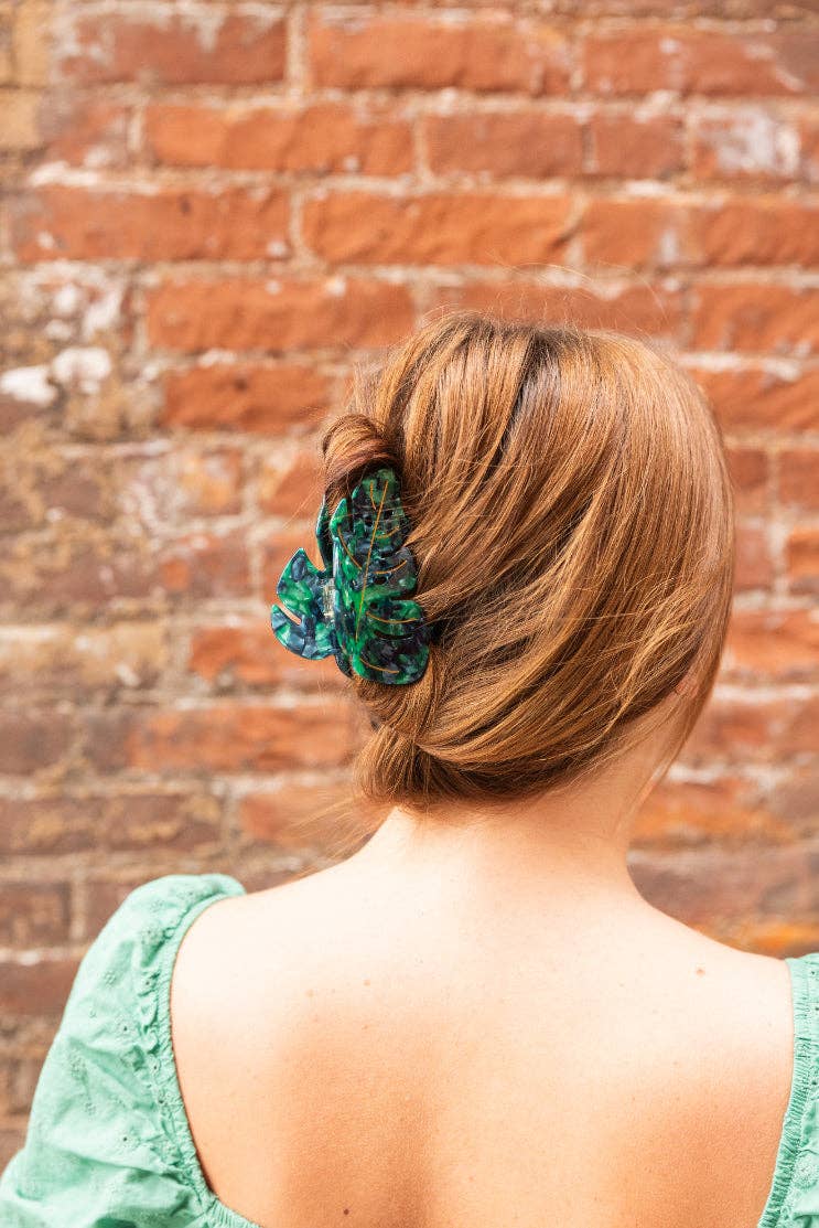 Monstera Leaf Hair Claw