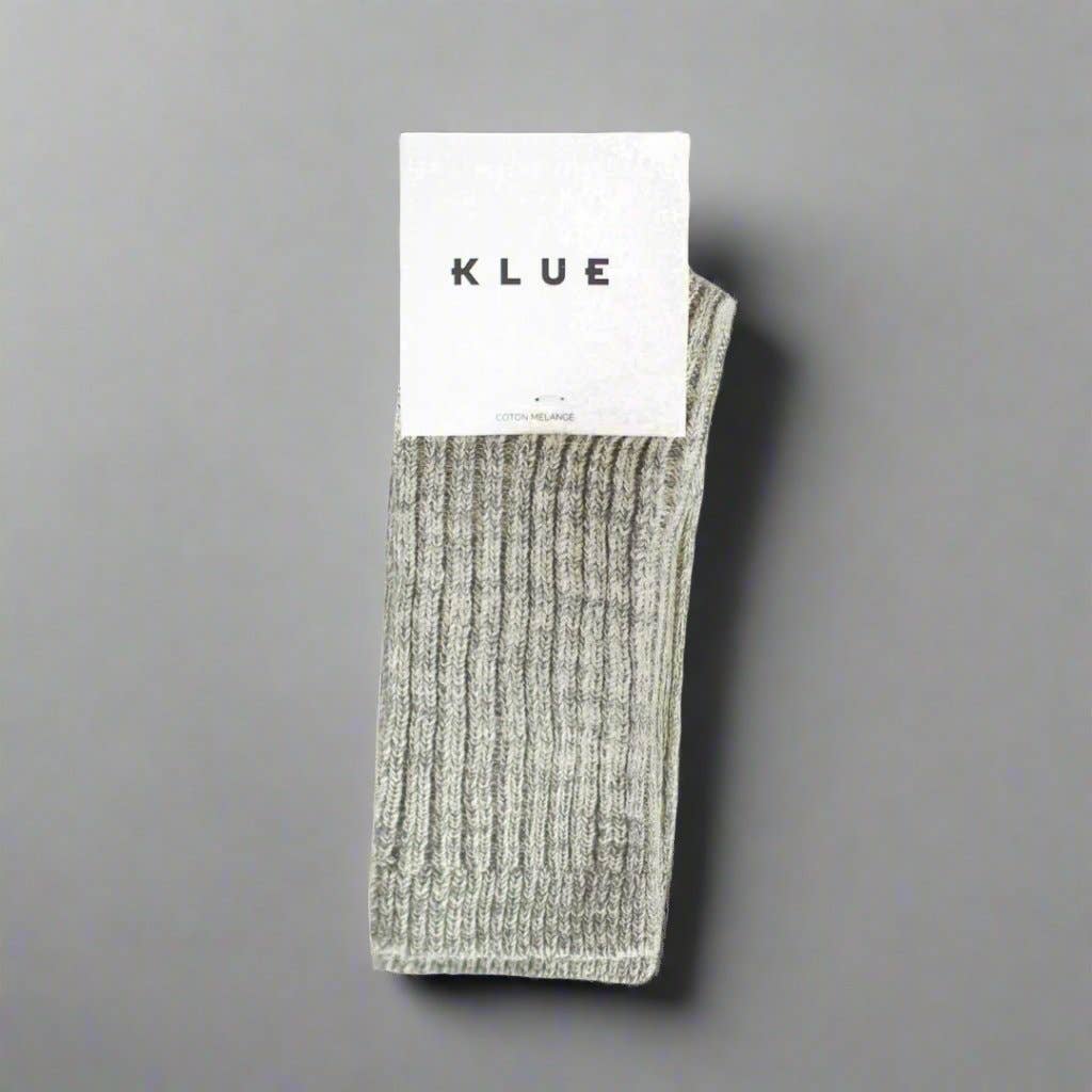 KLUE Silk and Wool DUST STAR socks | Grey