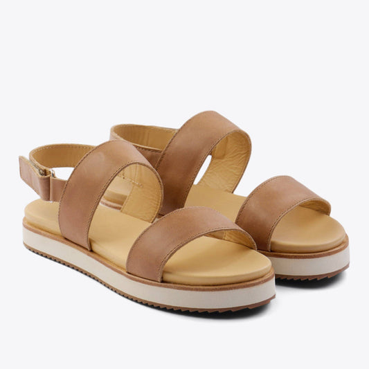 Go-To Flatform Sandal Almond