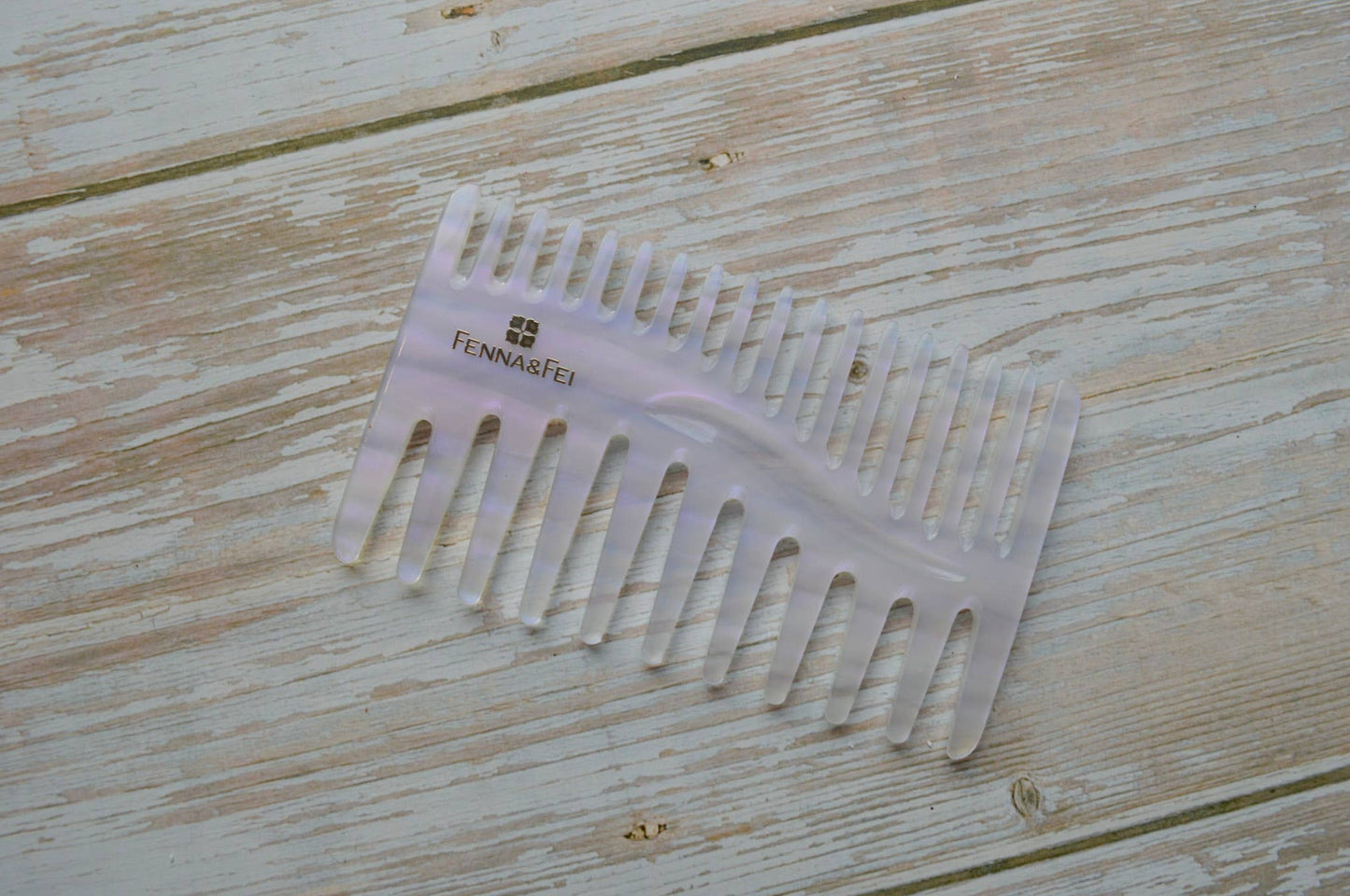 Hair Comb Pocket Duet in Mystic Amethyst | Translucent Pearl
