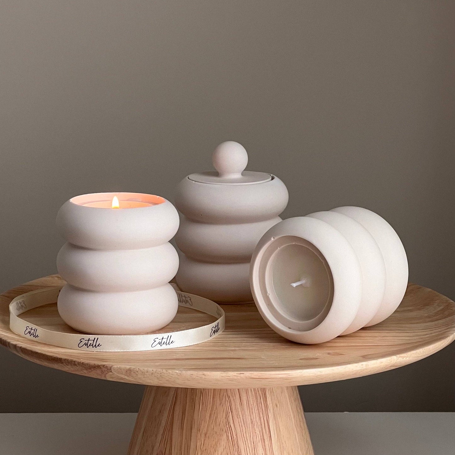 Donut Jar Soy Wax Wood Wick Candle