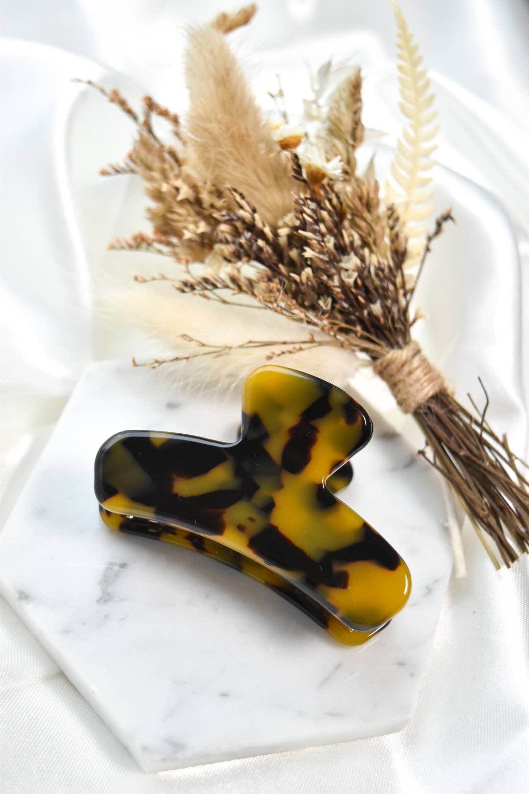 Mini French Claw Tortoise Shell Acetate Hair Clip