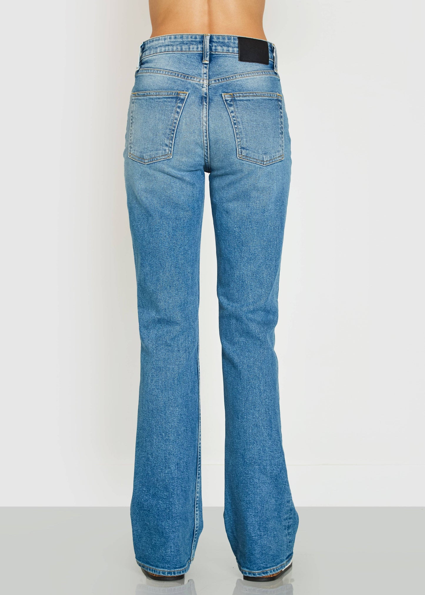Celine High Rise Bootcut Jeans - Gretna Wash