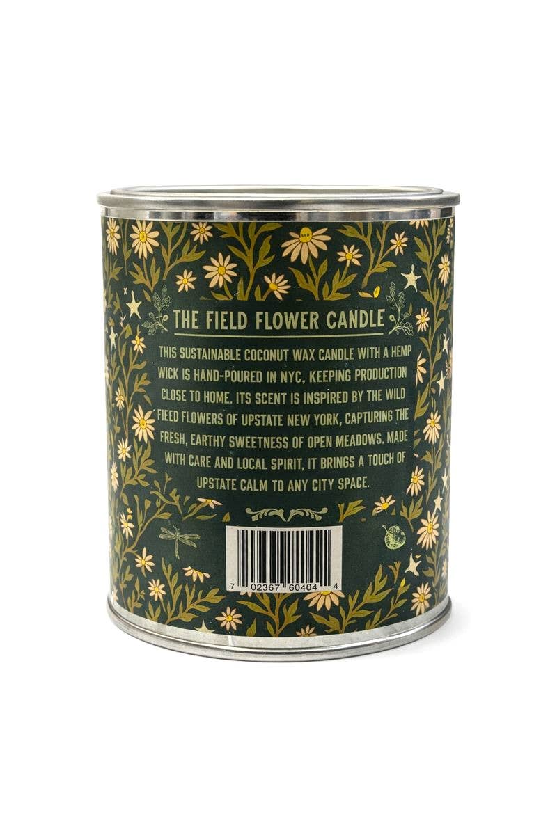 Field Flower Paint Can Coconut Wax Candle