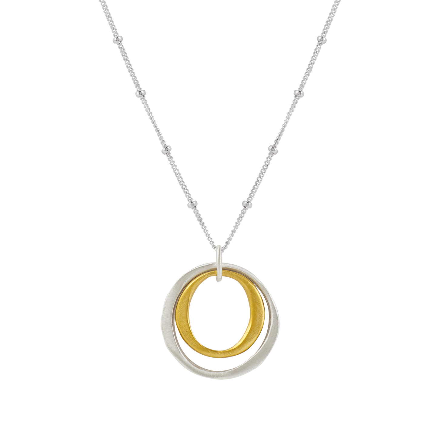 Double circles necklace